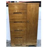 Art Deco curved drawer wardrobe & dresser