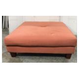 Huge 4 Foot peach ottoman