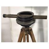 Antique surveyor tripod w/ transit level