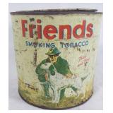 Vintage Friends Smoking Tobacco Can