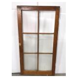Vintage wavy glass window frame