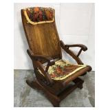 Antique spring rocker w/ cast-iron hardware
