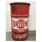 Vintage Drydene metal oil barrel
