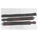 3 Antique Leather Razor Strops