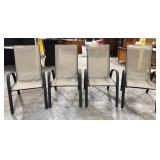 Set of four patio chairs