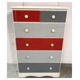 Retro painted dresser