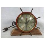 Vintage Seth Thomas ships wheel alarm clock