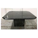 Black marble coffee table