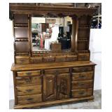 Large vintage vanity dresser