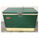 Vintage 1970s metal Coleman cooler