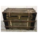 Antique flat top trunk