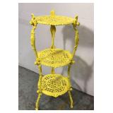 Cast iron painted plant stand