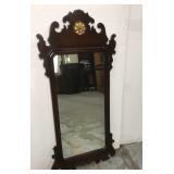 Antique scrolled frame mirror