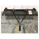 Pull behind lawn dethatcher rake