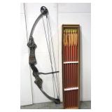 Pearson compound bow w/ aluminum arrows