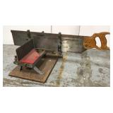 Millers Falls Miter box with saw