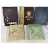 Lot of 1940s college yearbooks from Michigan