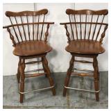 2 Vintage barstool chairs