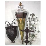 Metal wall decor lot