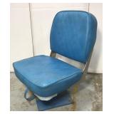 Retro blue boat seat