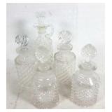 Glass Perfume Bottles w/ stoppers Lot