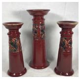 Ceramic candle holder pillars