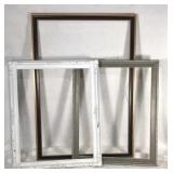 Three vintage picture frames