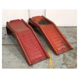 Pair of steel auto ramps