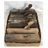 Primitive wood block planes