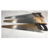 Three 26 inch rip saws