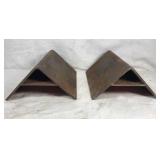 Heavy-duty plate steel chock blocks