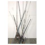Large Lot of fishing rods and reels