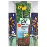 2 Flower lawn sprinklers and a root feeder