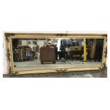 Vintage ornate sofa mirror