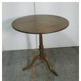 Antique flip-top pedestal table