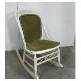 Vintage wicker rocking chair