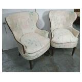 Pair of fan back chairs