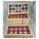 Classic style glass Christmas ornaments