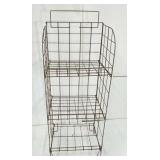Wire newspaper display rack