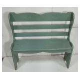 Wood garden or hallway bench