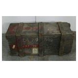 Old wooden shipping crate