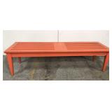 Vintage painted wood bench