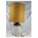 Stoneware jug lamp