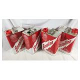 Lot of 4 new gas cans