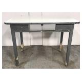 Vintage porcelain top farm table