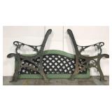 Cast iron garden bench pieces