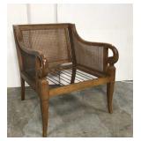 Vintage cane club chair