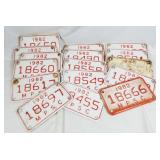 Lot of MPSC license plates