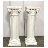 Pair of plaster columns
