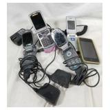 Lot of cell phones & chargers